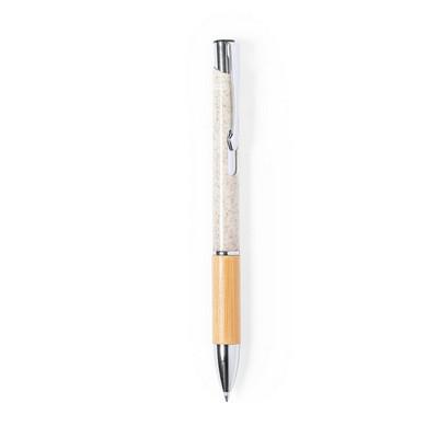 Bamboo and wheat straw ball pen