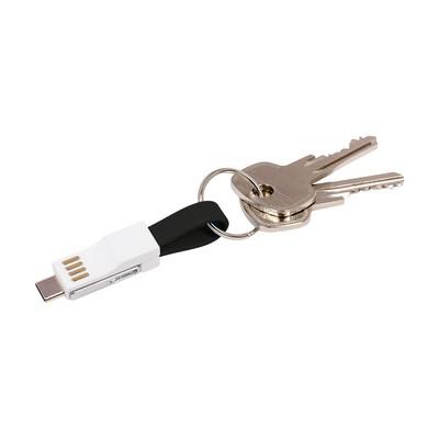 Keyring, charging and synchronization cable