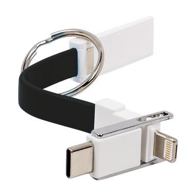 Keyring, charging and synchronization cable