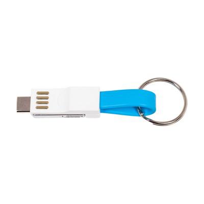 Keyring, charging and synchronization cable