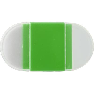 Eraser, pencil sharpener