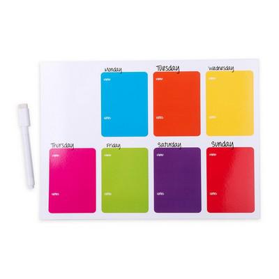 Fridge planner with magnet Fridge planner with magnet