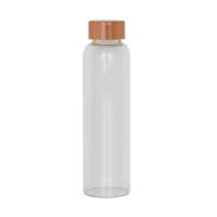 Glass Bottle with Bamboo Lid