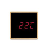 Bamboo desk clock with alarm