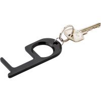 Anti-contact keyring for door opening and contactless use of public usage surfaces, bottle opener