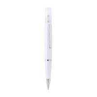Ball pen with atomizer and cap
