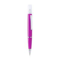 Ball pen with atomizer and cap