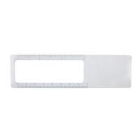 Bookmark, ruler, magnifying glass