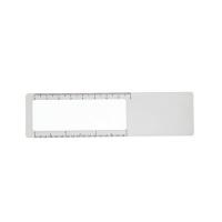 Bookmark, ruler, magnifying glass