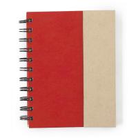 Memo holder, sticky notes, notebook, and ball pen