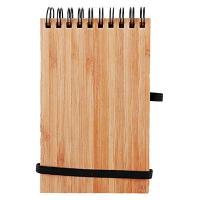 Bamboo notebook A6 with ball pen