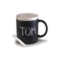 Ceramic mug for drawing 300 ml, chalk