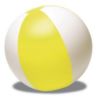 Inflatable beach ball