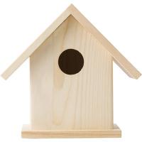 Birdhouse painting set, paints and brush