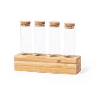 Bamboo spices container set