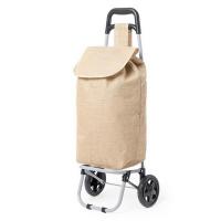 Jute foldable shopping trolley