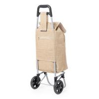 Jute foldable shopping trolley