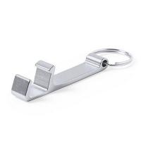 Keyring, phone stand and bottle opener