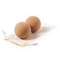 Set of cork yoga balls