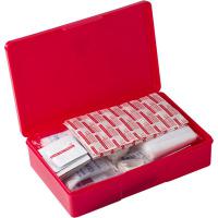 First aid kit in plastic case, 14 pcs