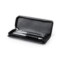 Writing set, ball pen and roller ball pen