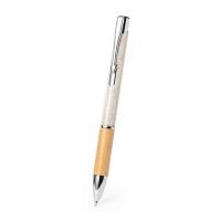 Bamboo and wheat straw ball pen