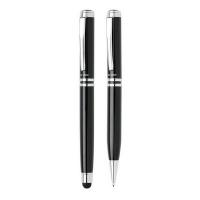 Swiss Peak writing set, ball pen and roller ball pen with touch pen