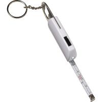 Keyring, bottle opener, LED light, measuring tape 1m