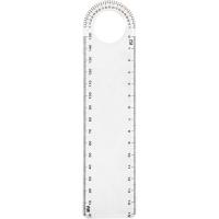 Ruler with loupe and protractor