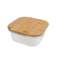 Glass lunch box 350 ml with bamboo lid