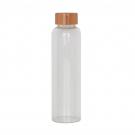 Glass Bottle with Bamboo Lid