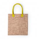 Jute shopping bag with cotton handles
