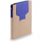 Memo holder, notebook A6, sticky notes, ball pen