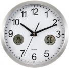 Wall clock, weather station