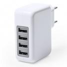 USB wall charger with 4 USB ports 3.1A