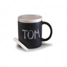 Ceramic mug for drawing 300 ml, chalk