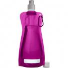 Foldable sports bottle 420 ml with carabiner