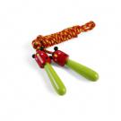 Skipping rope with wooden handles