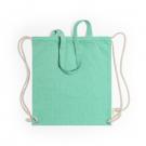 Recycled cotton bag 2 in 1, drawstring bag and shopping bag