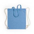 Recycled cotton bag 2 in 1, drawstring bag and shopping bag