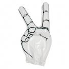 Inflatable hand "victory"