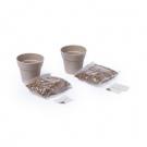 Herb garden set, 2 flower pots and seeds