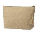 Jute cosmetic bag