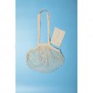 Cotton foldable shopping bag with pouch