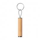 Bamboo keyring, 1 LED light