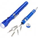 Tool set, 3 LED telescopic torch, screwdriver 8 el.