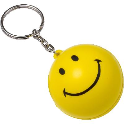 Keyring, anti stress "smiling face"