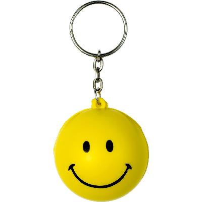 Keyring, anti stress "smiling face"