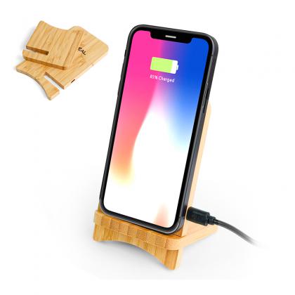 W26 10W wireless Charging Bamboo Stand