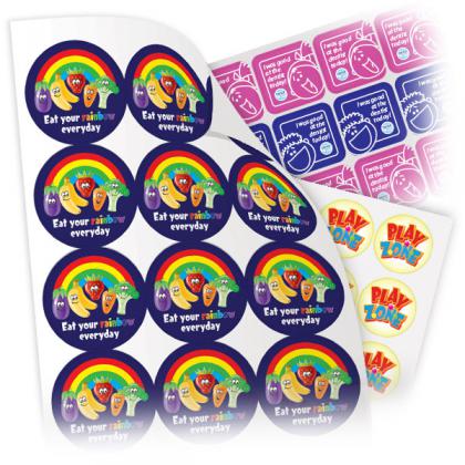 37 mm Round paper Stickers